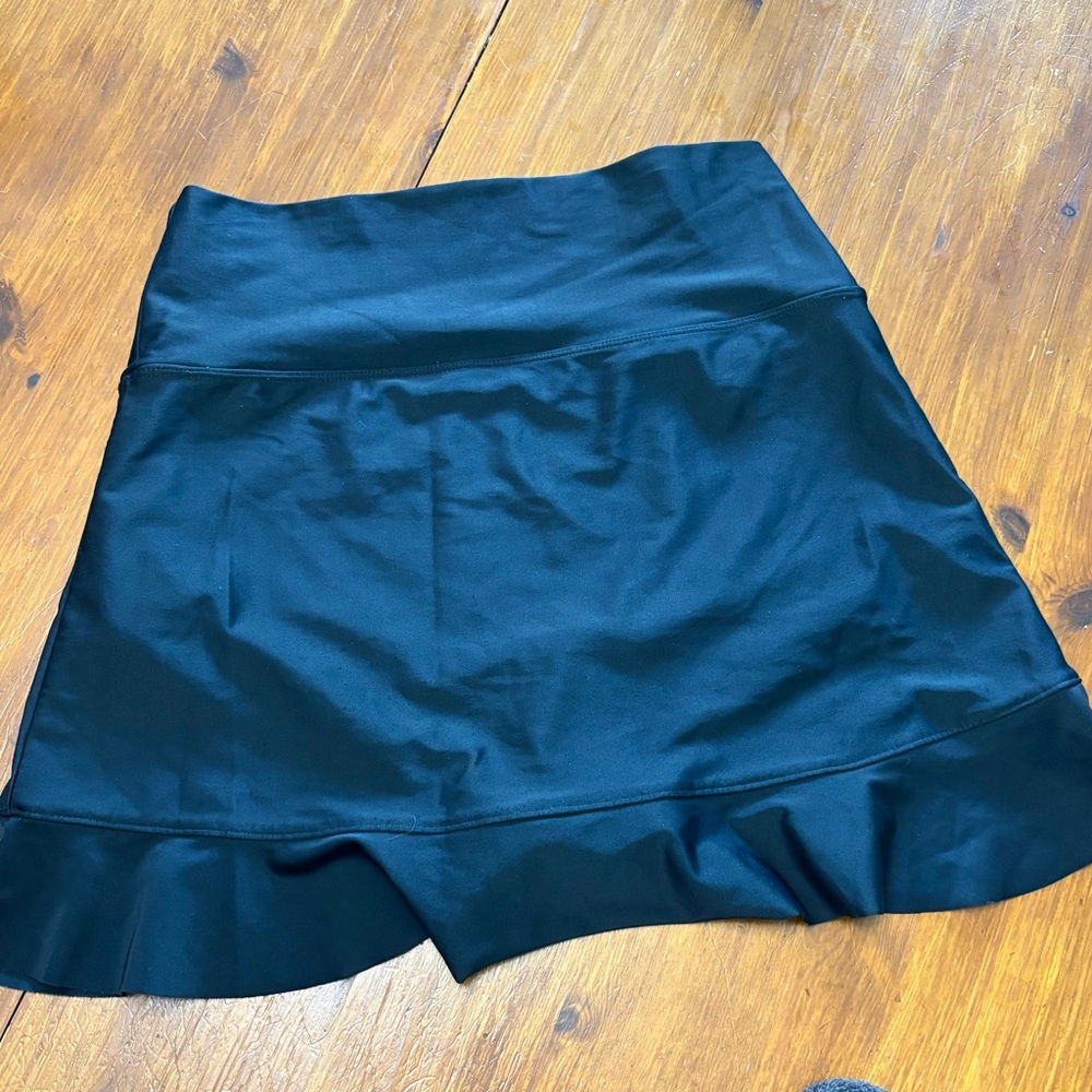 Albion Fit Black Swim Skirt MEDIUM